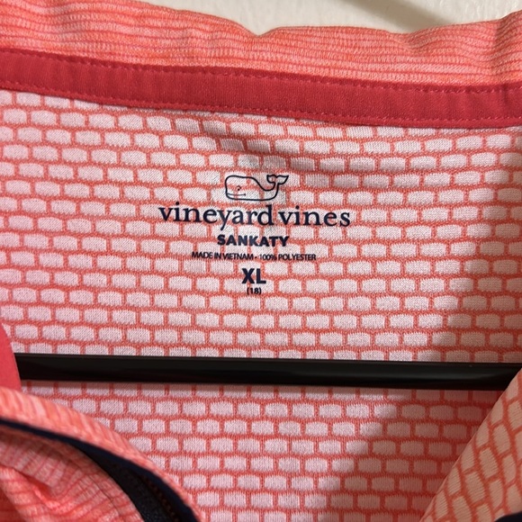 EUC Vineyard Vines Boys Performance Sankaty XL (18) Quarter Zip Pullover - Picture 2 of 5